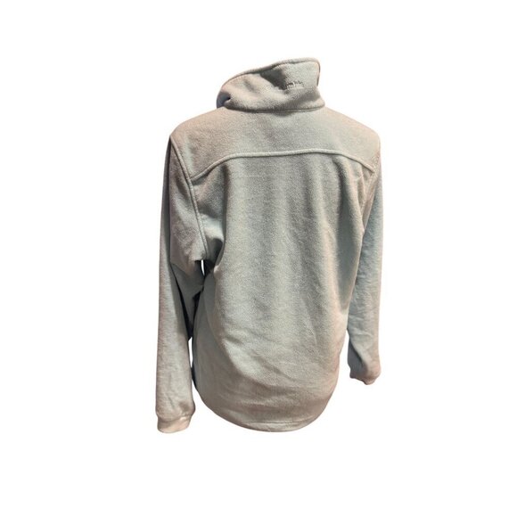 Columbia Womens Medium Light Blue Full-Zip Fleece Jacket With High Collar & Long - Picture 3 of 11